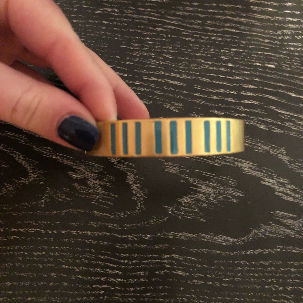 Madewell Gold and turquoise bangle